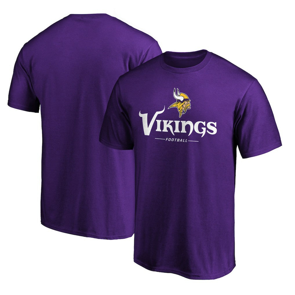 Minnesota Vikings Team Lockup T-Shirt - Purple - NFL