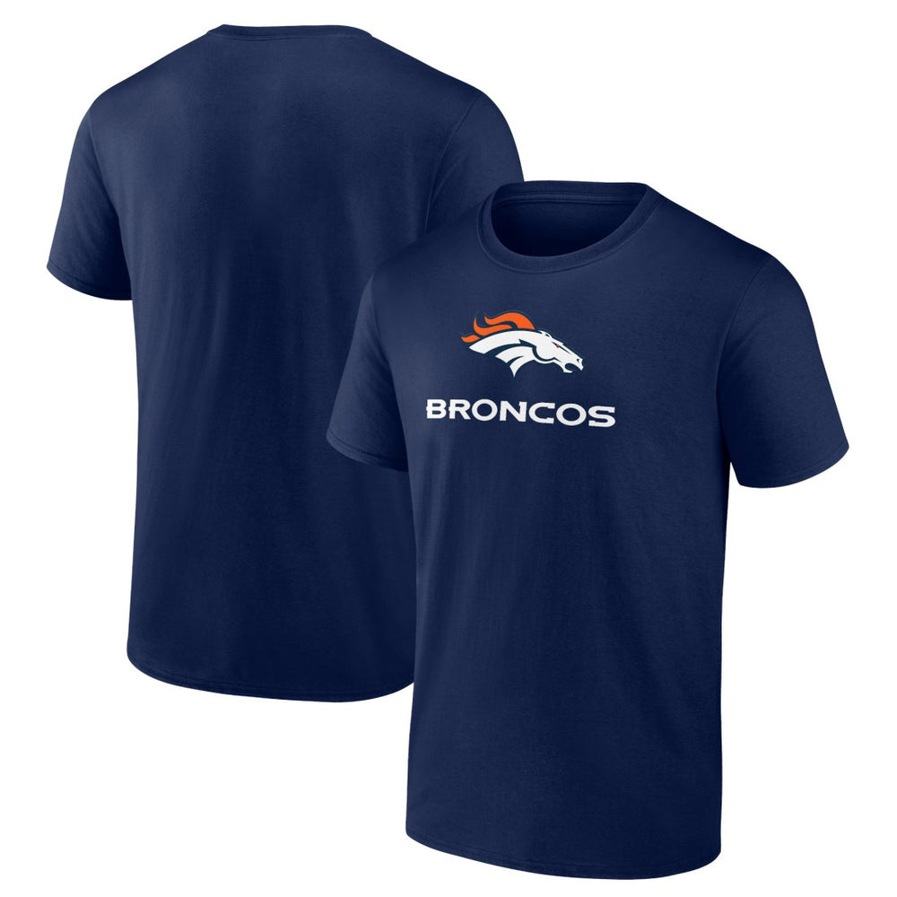 Denver Broncos Team Lockup T-Shirt - Navy - NFL