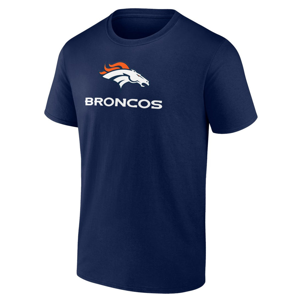 Denver Broncos Team Lockup T-Shirt - Navy - NFL