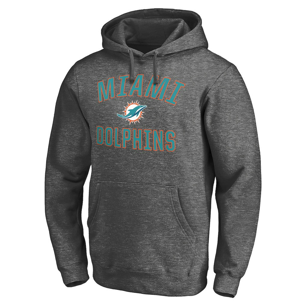 Miami Dolphins Victory Arch Pullover Hoodie - Charcoal - NFL