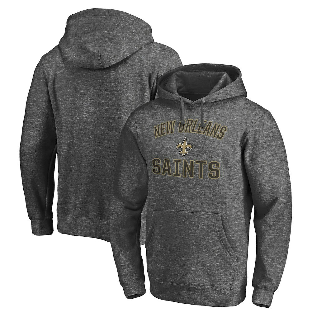 New Orleans Saints Victory Arch Pullover Hoodie - Charcoal - NFL