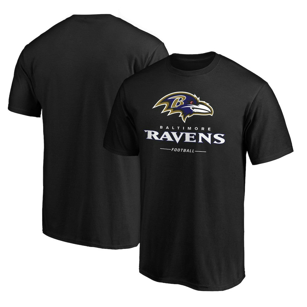 Baltimore Ravens Team Lockup T-Shirt - Black - NFL