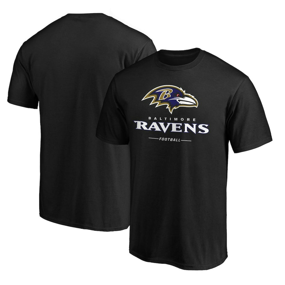 Baltimore Ravens Team Lockup T-Shirt - Black - NFL
