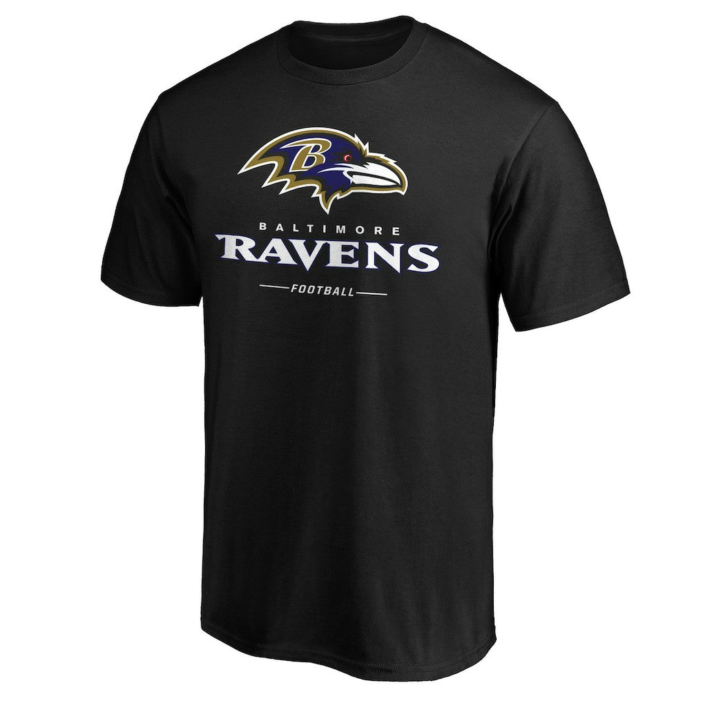 Baltimore Ravens Team Lockup T-Shirt - Black - NFL