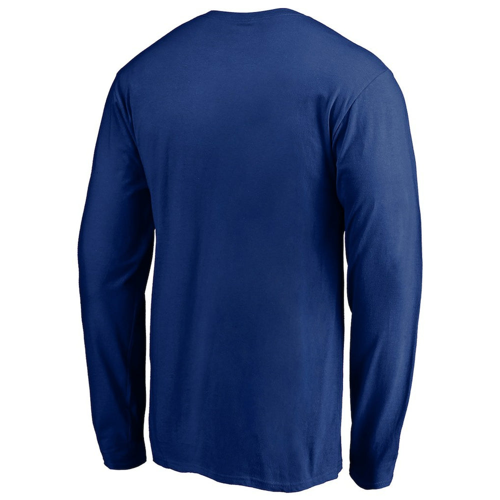 New York Giants On Side Stripe Long Sleeve T-Shirt - Royal - NFL