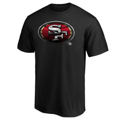 San Francisco 49ers Midnight Mascot Team Logo T-Shirt - Black - NFL