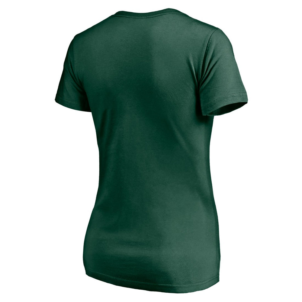 Green Bay Packers Women's Live For It V-Neck T-Shirt - Green - NFL