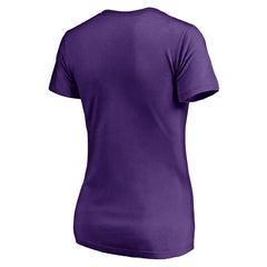 Minnesota Vikings Women's Live For It V-Neck T-Shirt - Purple - NFL