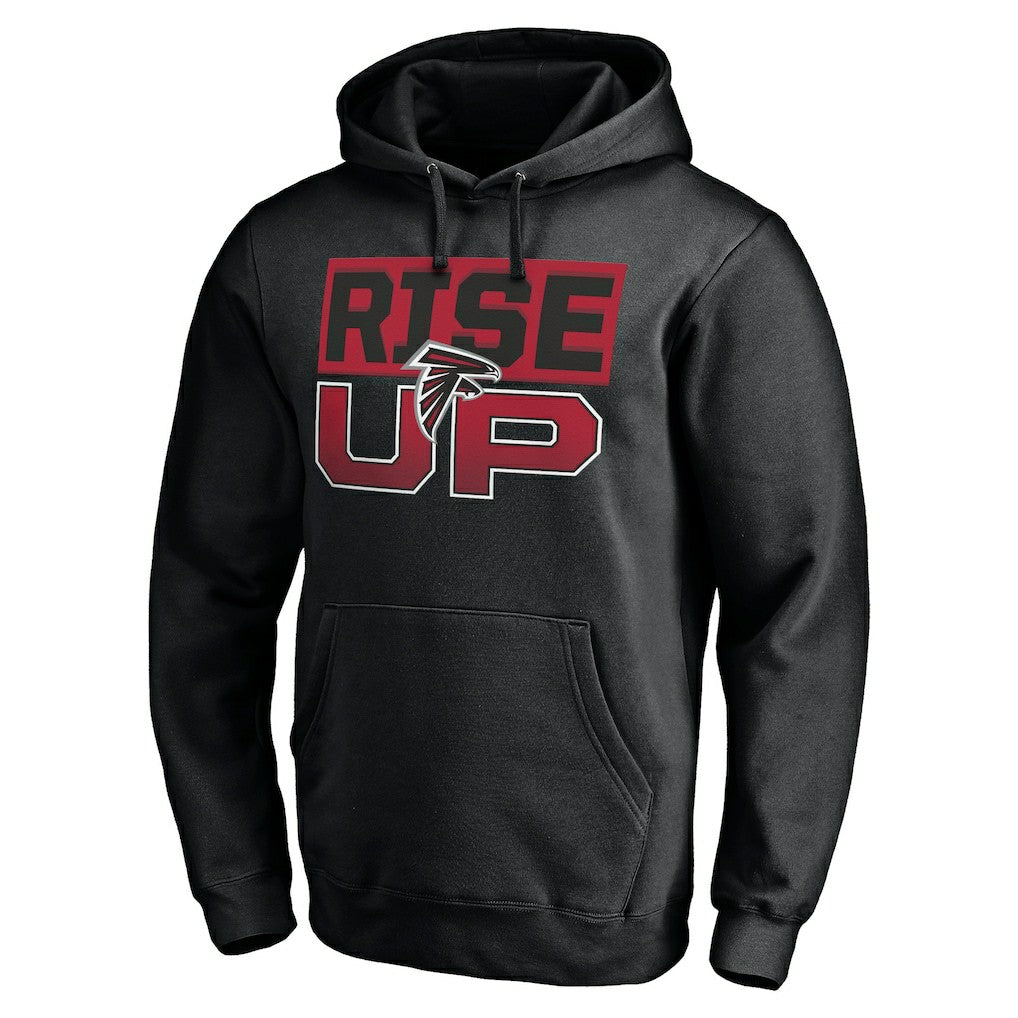 Atlanta Falcons Hometown Collection Sweep Pullover Hoodie - Black - NFL