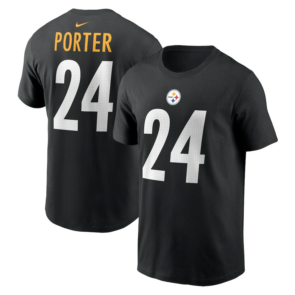 Joey Porter Jr. Pittsburgh Steelers Player Name & Number T-Shirt - Black - Nike