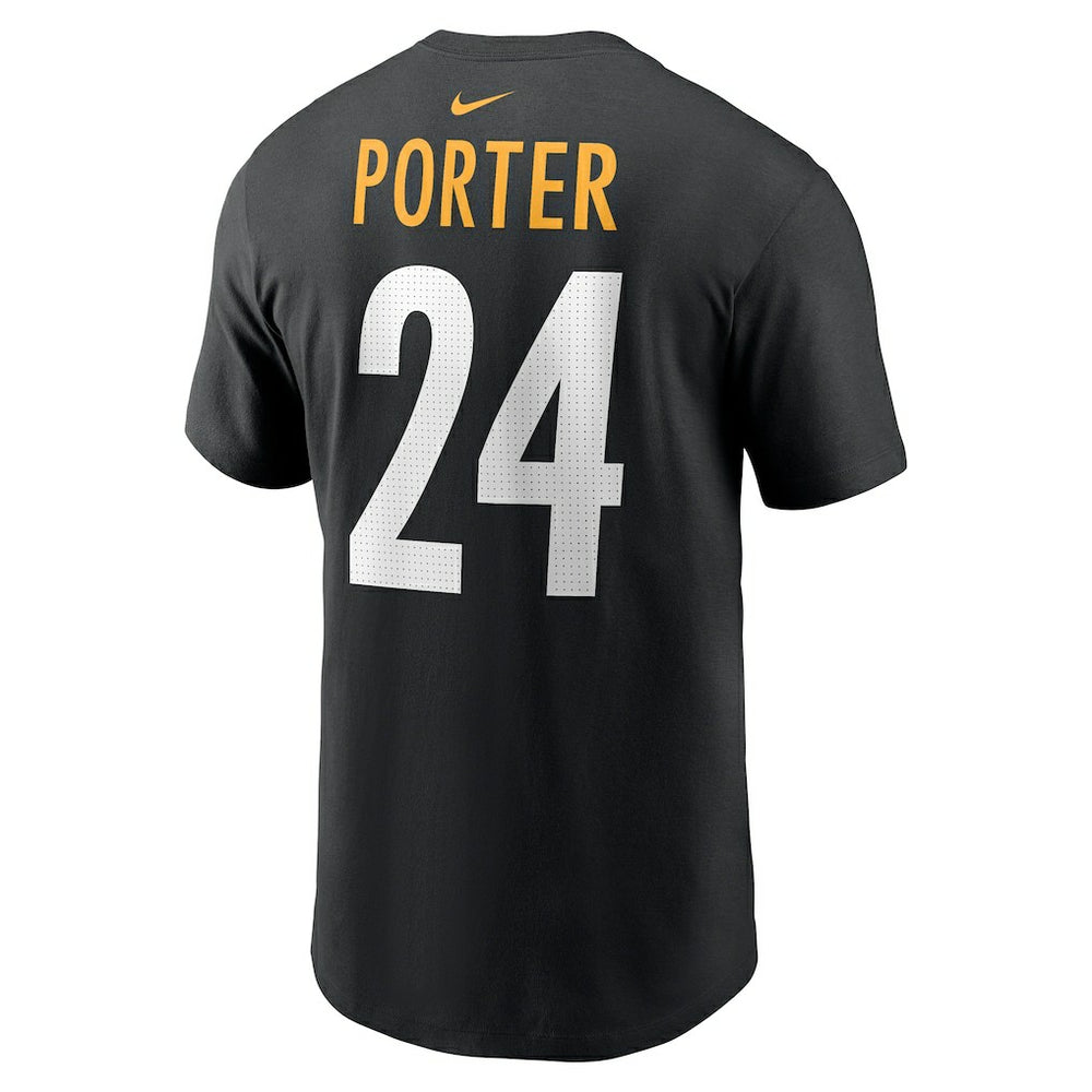 Joey Porter Jr. Pittsburgh Steelers Player Name & Number T-Shirt - Black - Nike