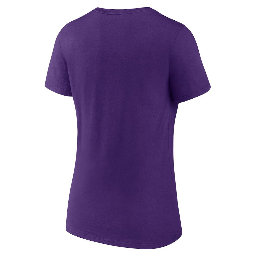 Minnesota Vikings Women's Hometown Collection Defend The North V-Neck T-Shirt - Purple - NFL