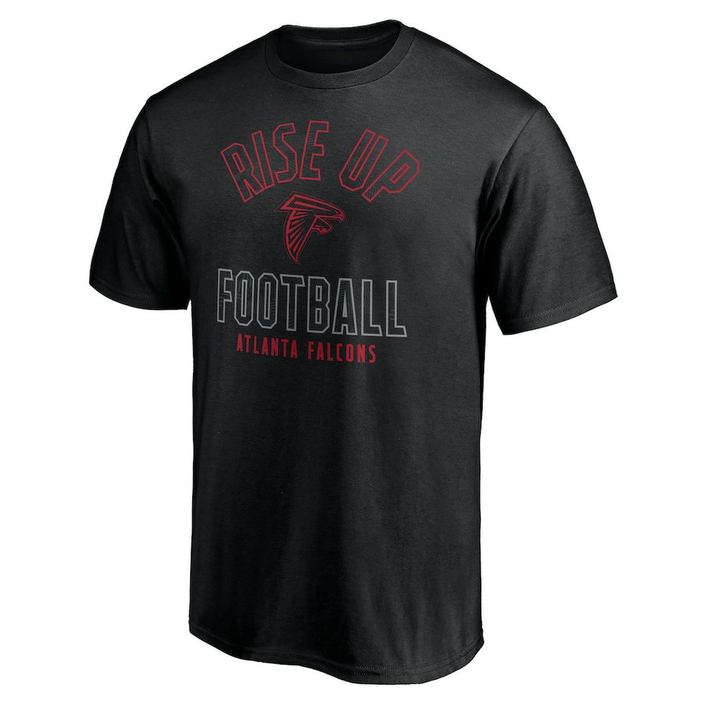 Atlanta Falcons Nickname Arc T-Shirt - Black - NFL