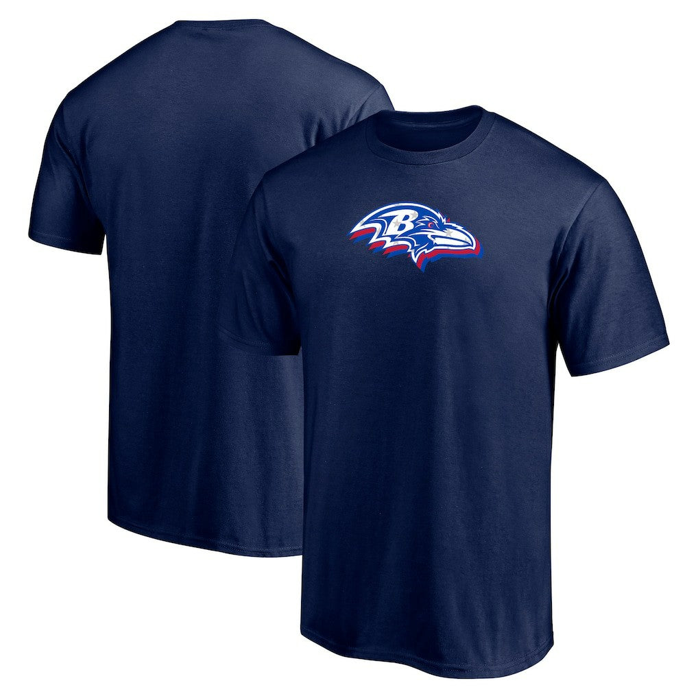 Baltimore Ravens Red White and Team T-Shirt - Navy - NFL