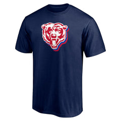 Chicago Bears Red White and Team T-Shirt - Navy - NFL