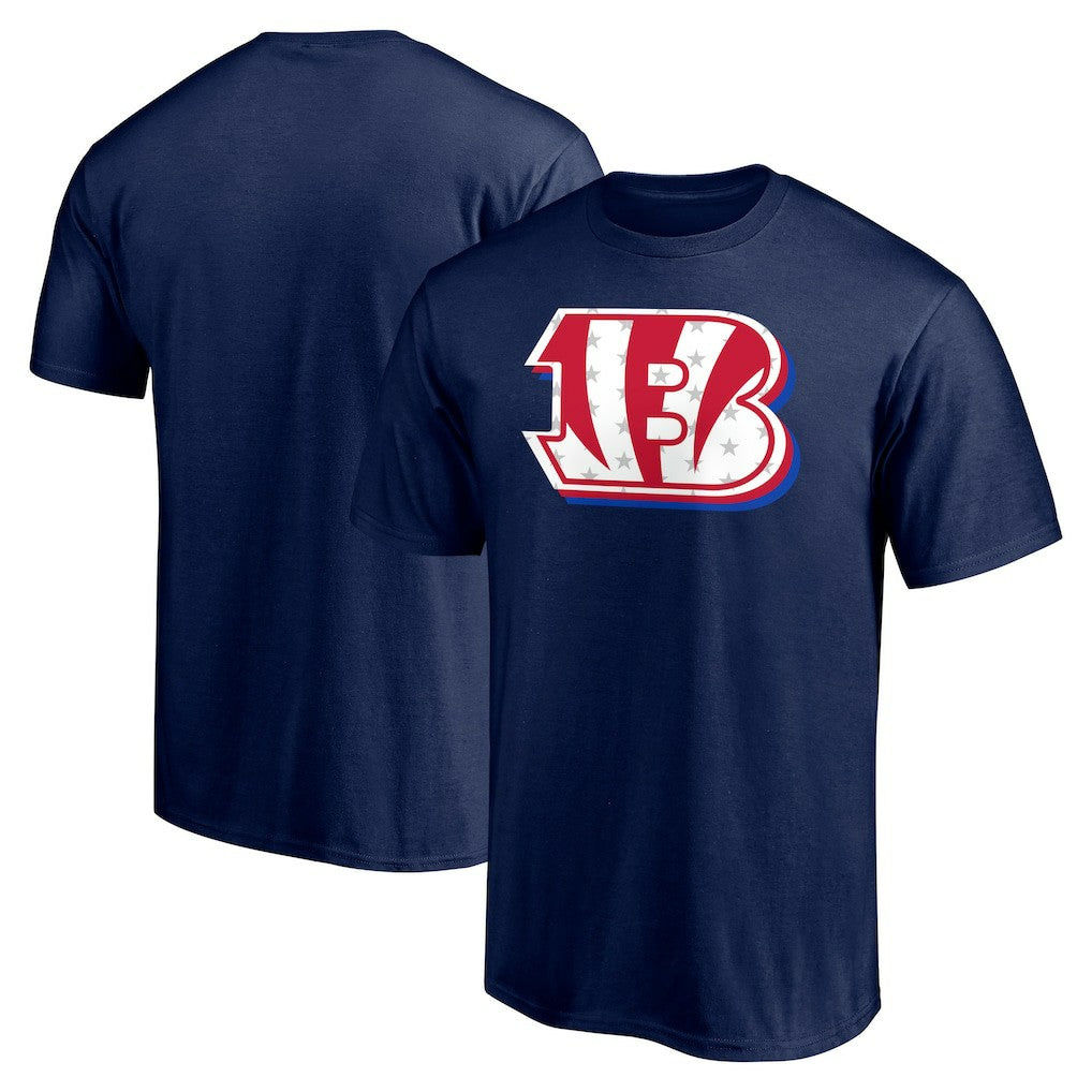 Cincinnati Bengals Red White and Team T-Shirt - Navy - NFL