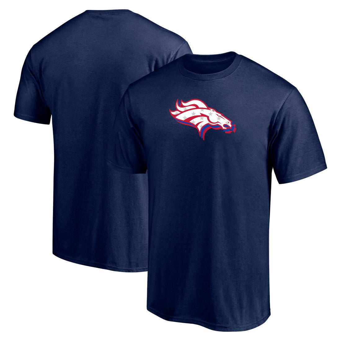Denver Broncos Red White and Team T-Shirt - Navy - NFL