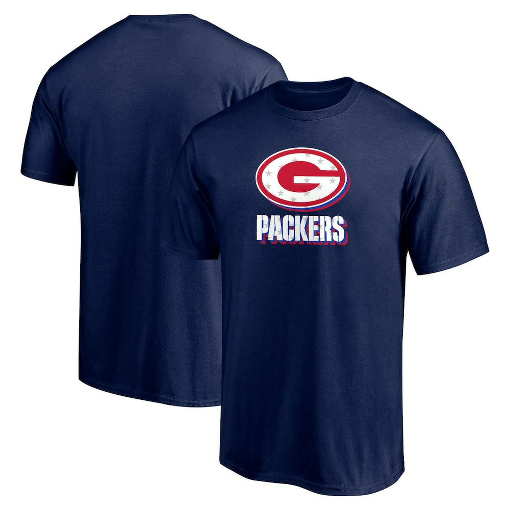 Green Bay Packers Red White and Team T-Shirt - Navy - NFL