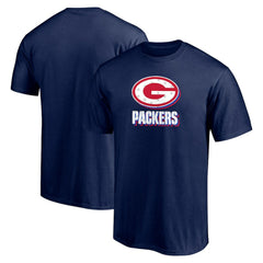 Green Bay Packers Red White and Team T-Shirt - Navy - NFL