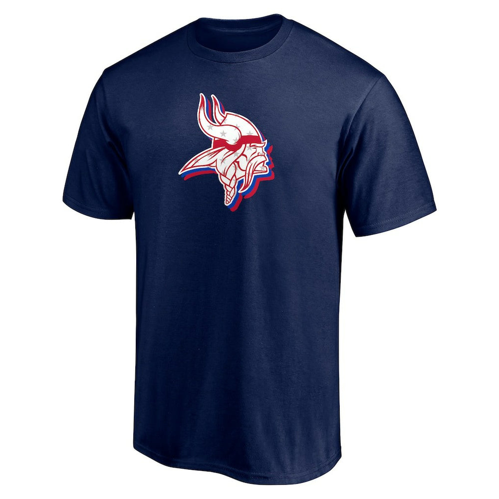 Minnesota Vikings Red White and Team T-Shirt - Navy - NFL
