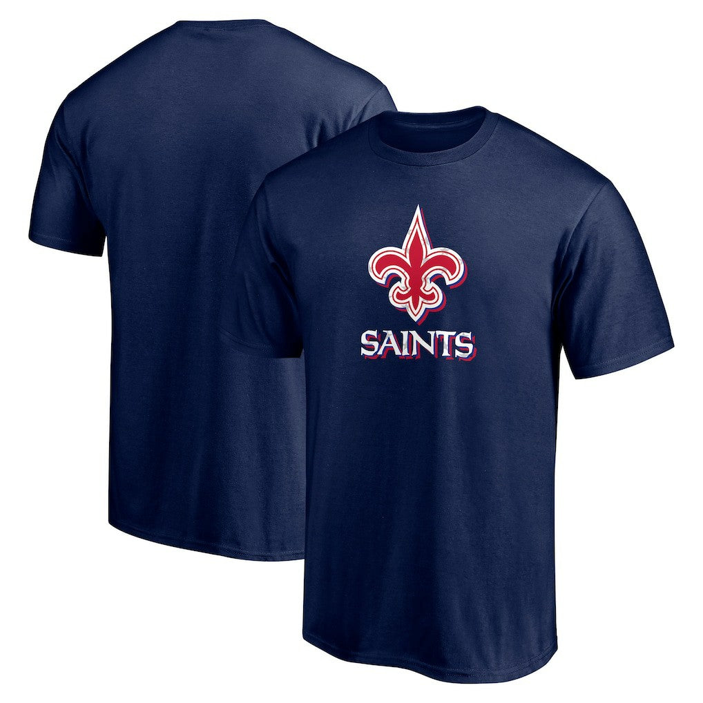 New Orleans Saints Red White and Team T-Shirt - Navy - NFL