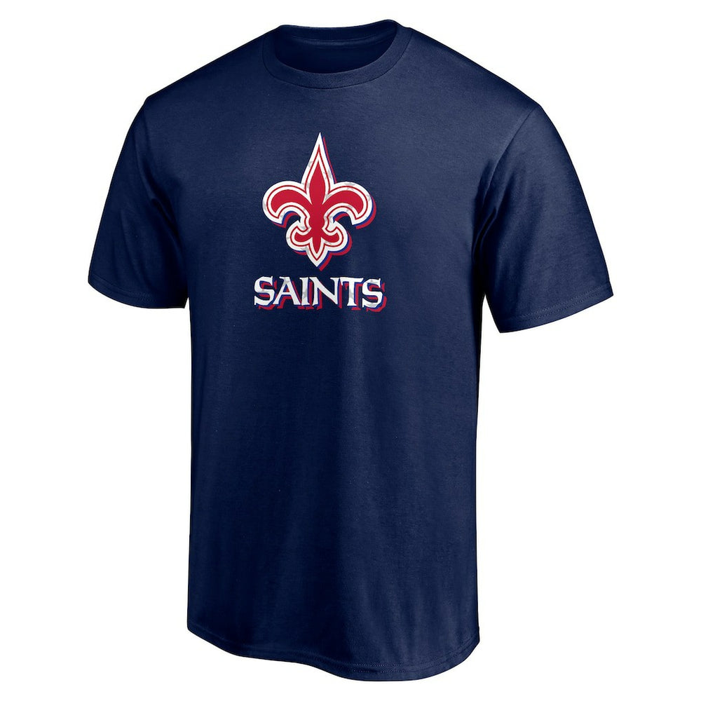 New Orleans Saints Red White and Team T-Shirt - Navy - NFL