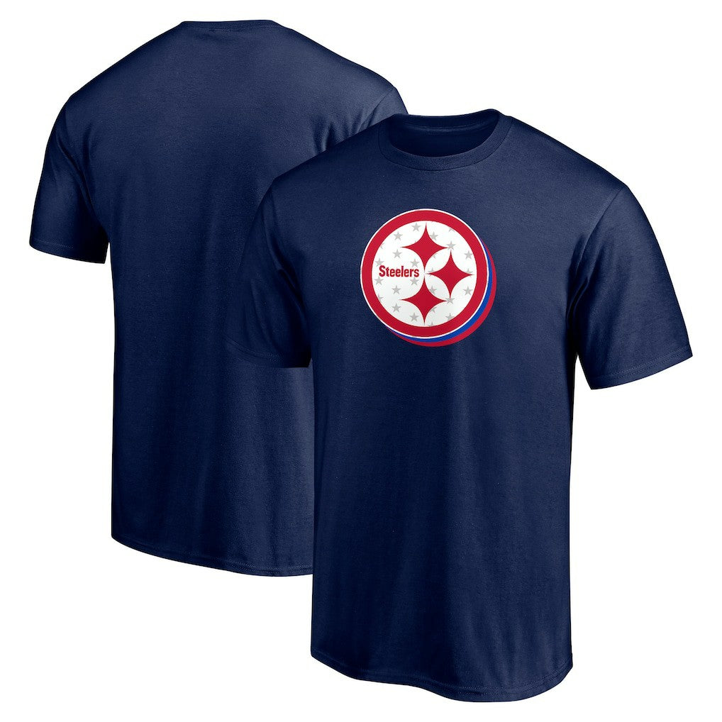 Pittsburgh Steelers Red White and Team T-Shirt - Navy - NFL