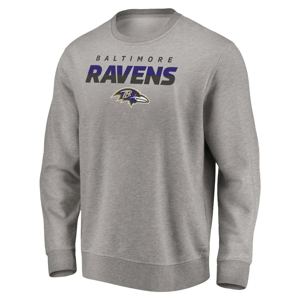 Baltimore Ravens Elevate Play Pullover Sweatshirt - Gray - NFL