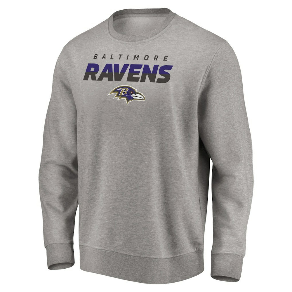 Baltimore Ravens Elevate Play Pullover Sweatshirt - Gray - NFL