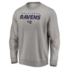 Baltimore Ravens Elevate Play Pullover Sweatshirt - Gray - NFL