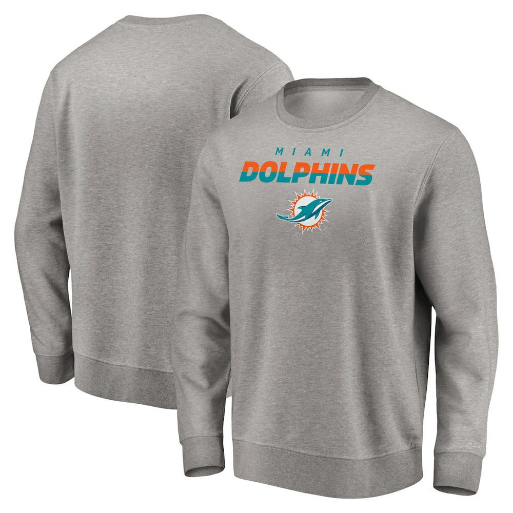 Miami Dolphins Elevate Play Pullover Sweatshirt - Gray - NFL