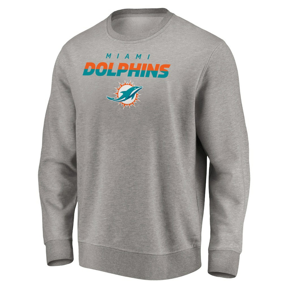 Miami Dolphins Elevate Play Pullover Sweatshirt - Gray - NFL