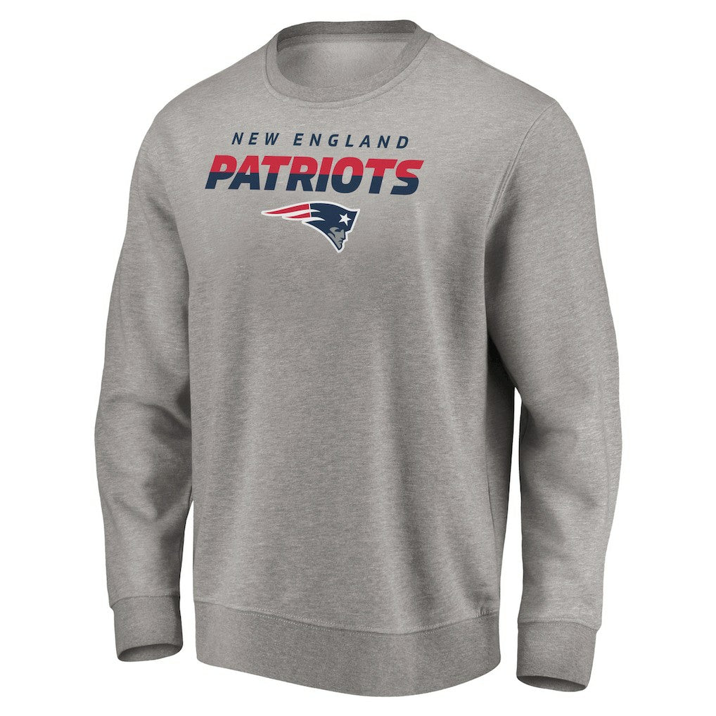 New England Patriots Elevate Play Pullover Sweatshirt - Gray - NFL