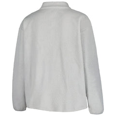 Cleveland Browns Profile Women's Plus Size Sherpa Quarter-Zip Jacket - Gray - NFL