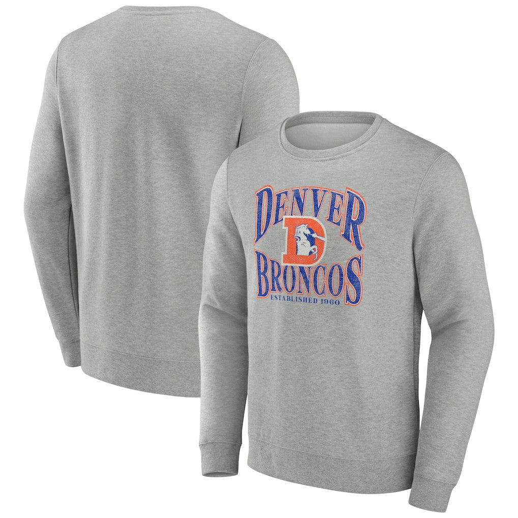 Denver Broncos Playability Pullover Sweatshirt - Gray - NFL