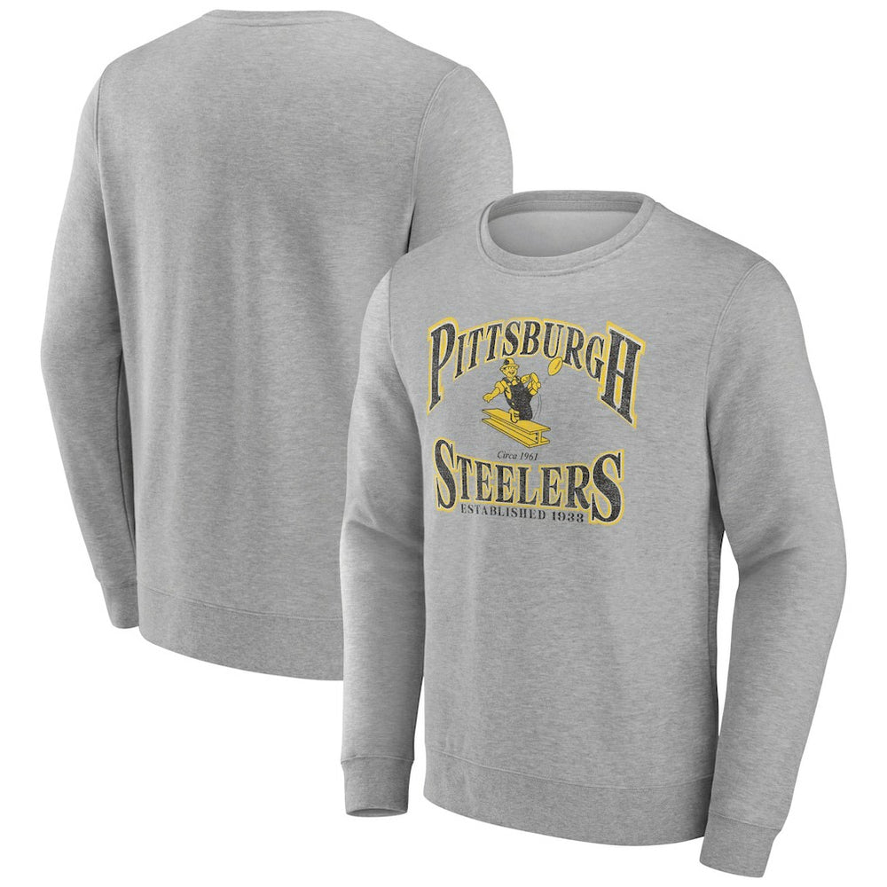 Pittsburgh Steelers Playability Pullover Sweatshirt - Gray - NFL