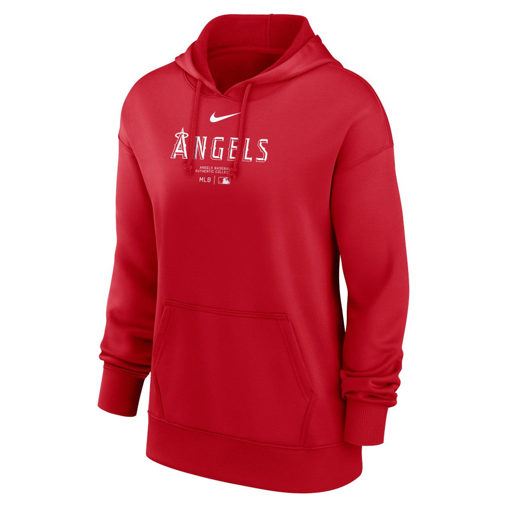 Los Angeles Angels Nike Women's Authentic Collection Performance Pullover Hoodie Sale