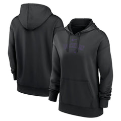 Colorado Rockies Nike Women's Authentic Collection Performance Pullover Hoodie Outlet