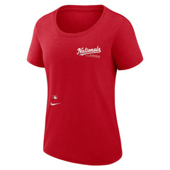 Washington Nationals Nike Women's Authentic Collection Performance Scoop Neck T-Shirt Discount