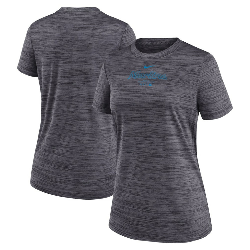 Miami Marlins Nike Women's Authentic Collection Velocity Performance T-Shirt for sale