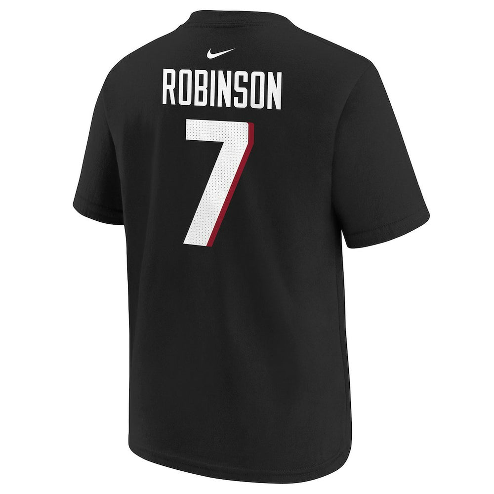 Bijan Robinson Atlanta Falcons Youth Player Name & Number T-Shirt - Black - Nike