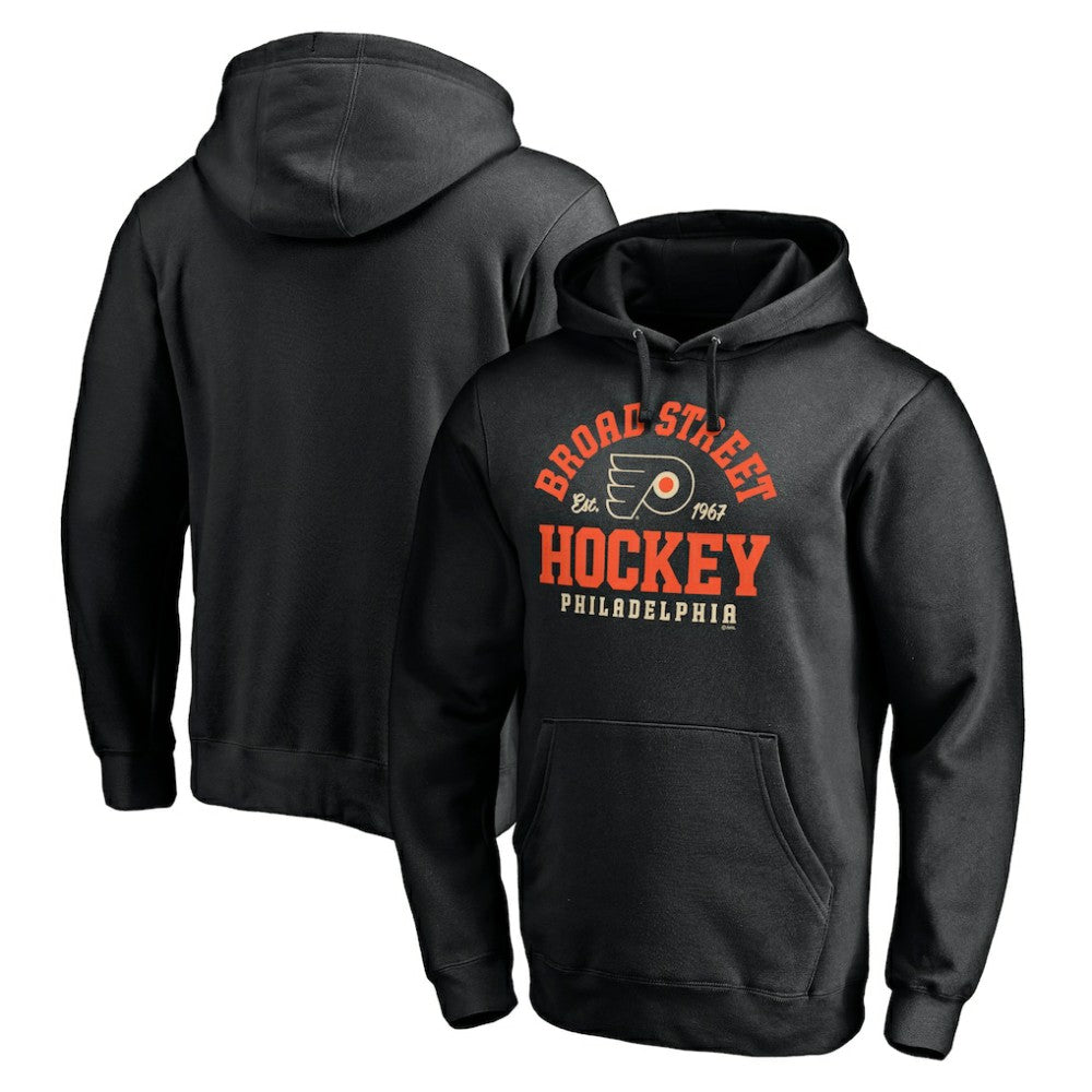Philadelphia Flyers Hometown Collection Broad Street Pullover Hoodie - Black | NHL discount