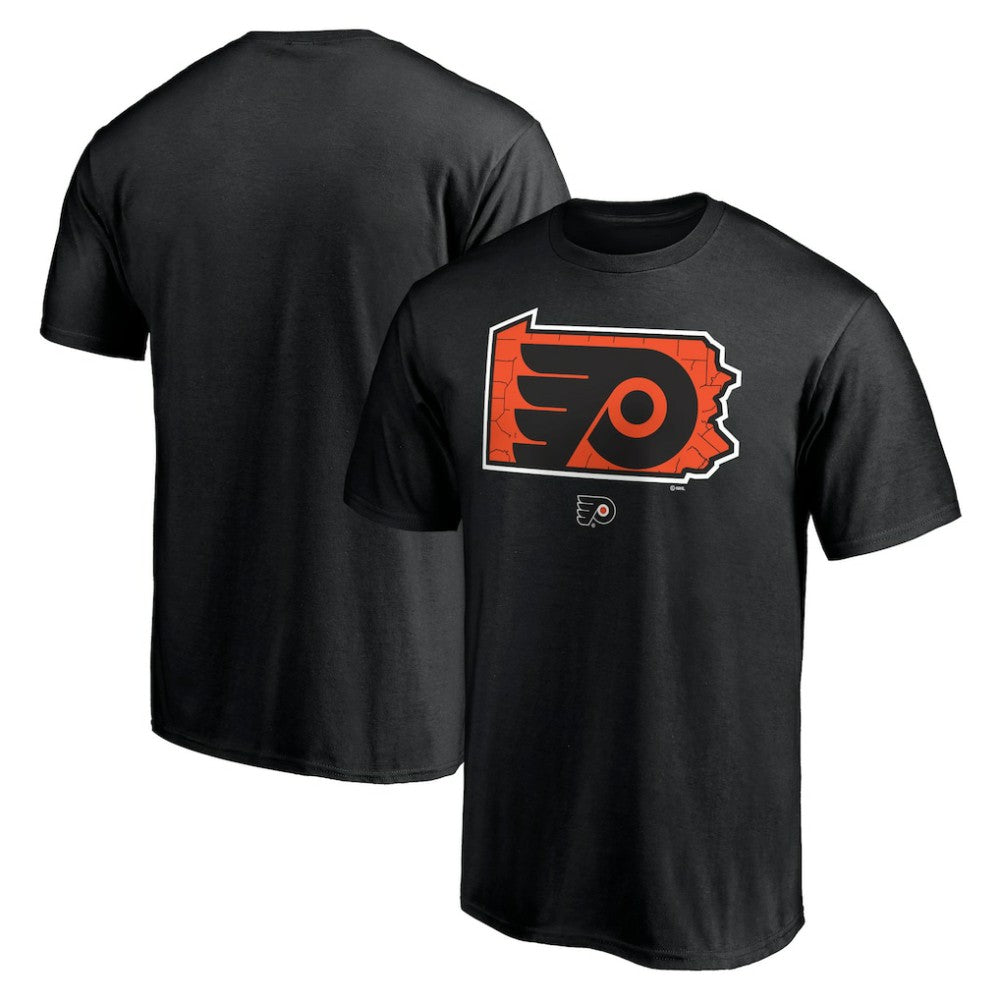 Philadelphia Flyers Hometown Collection State T-Shirt - Black | NHL Lifestyle