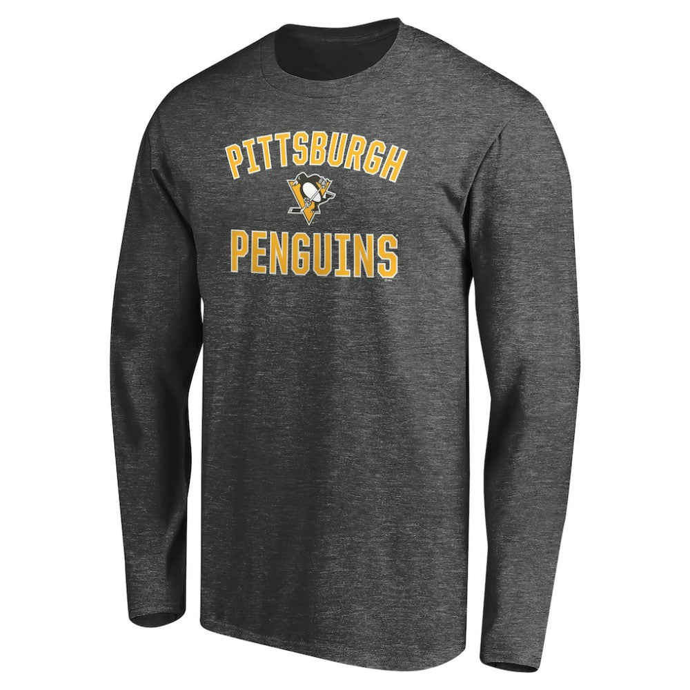 Pittsburgh Penguins Victory Arch Long Sleeve T-Shirt - Charcoal | NHL near me