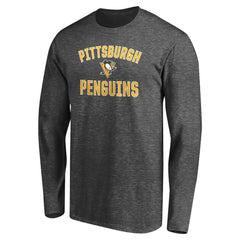Pittsburgh Penguins Victory Arch Long Sleeve T-Shirt - Charcoal | NHL near me