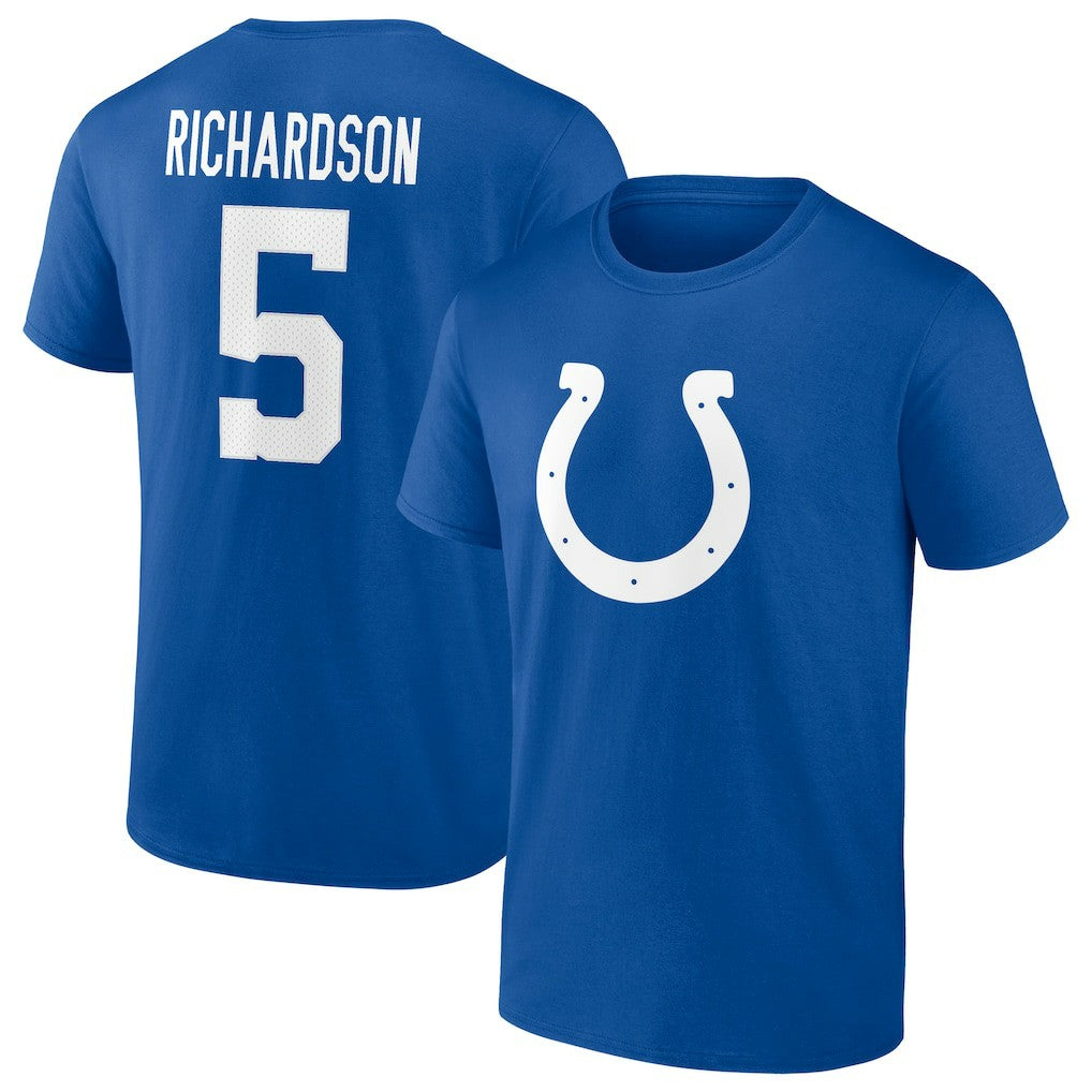 Anthony Richardson Indianapolis Colts Icon Name & Number T-Shirt - Royal - Fanatics