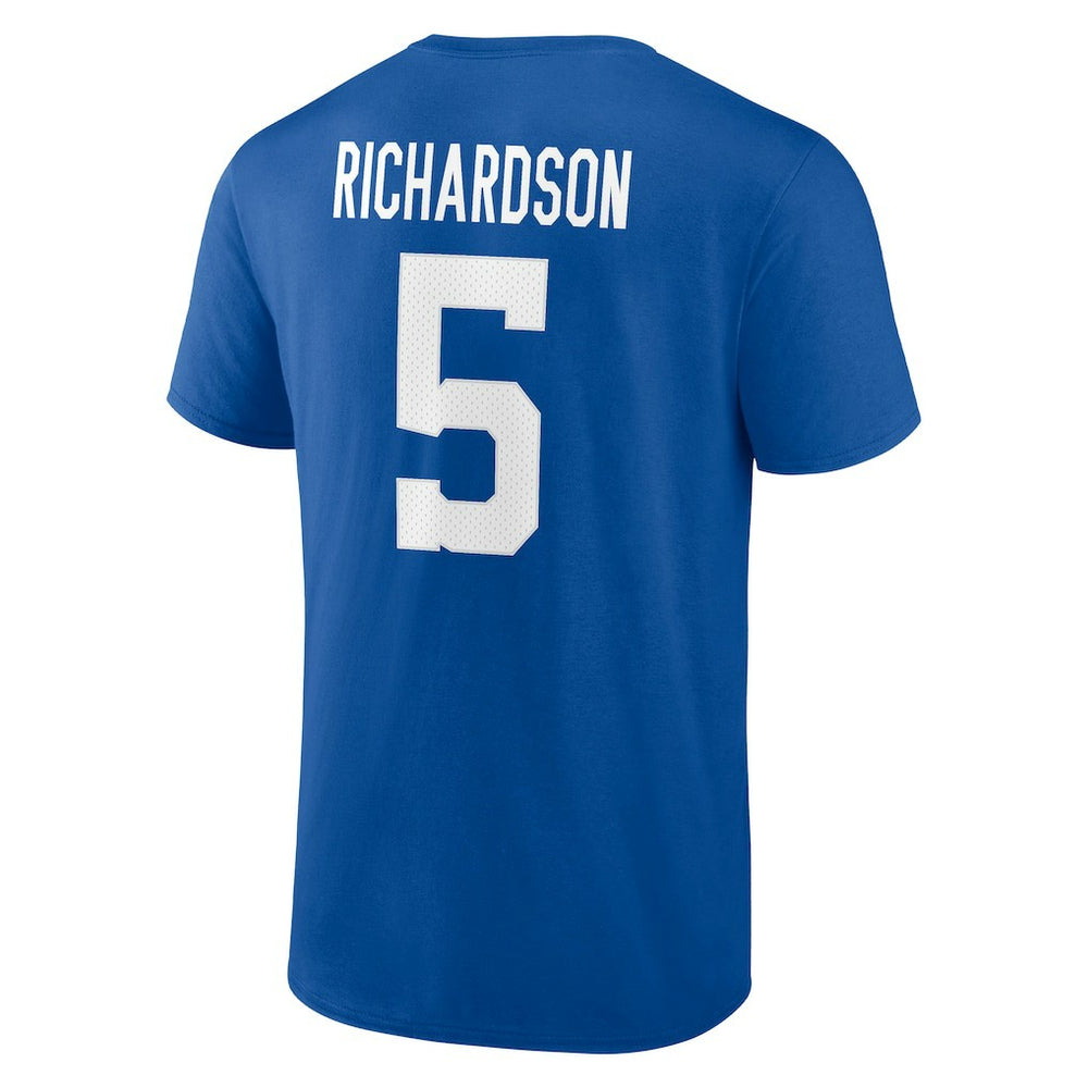 Anthony Richardson Indianapolis Colts Icon Name & Number T-Shirt - Royal - Fanatics