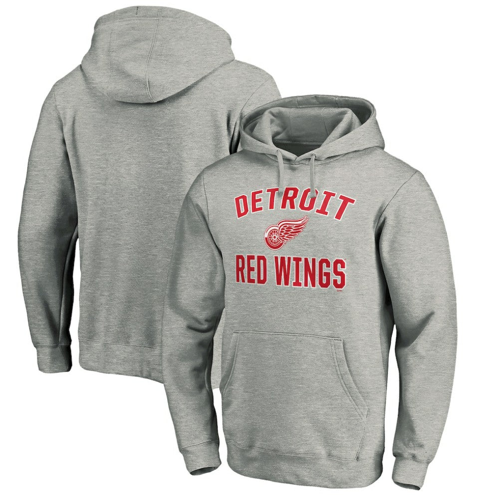 Detroit Red Wings Victory Arch Pullover Hoodie - Gray | NHL online