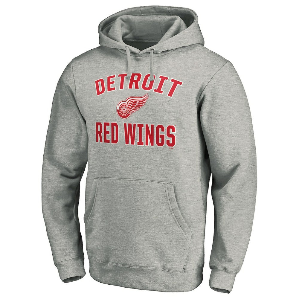 Detroit Red Wings Victory Arch Pullover Hoodie - Gray | NHL online