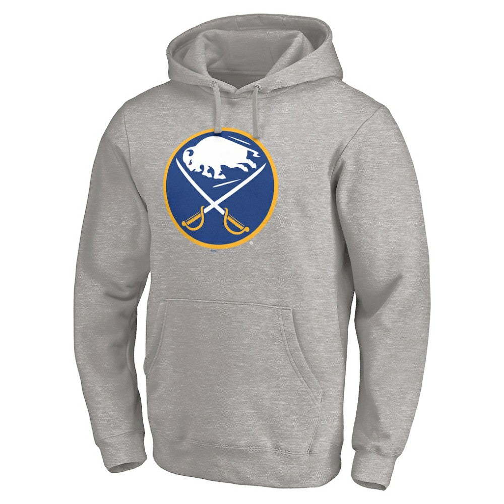 Buffalo Sabres Primary Logo Pullover Hoodie - Gray | NHL on sale